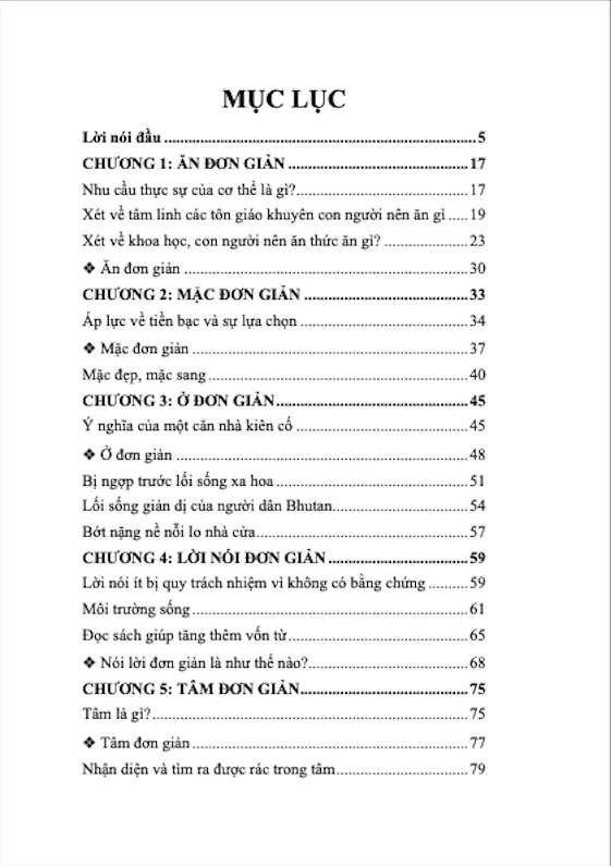 Sống Đơn Giản